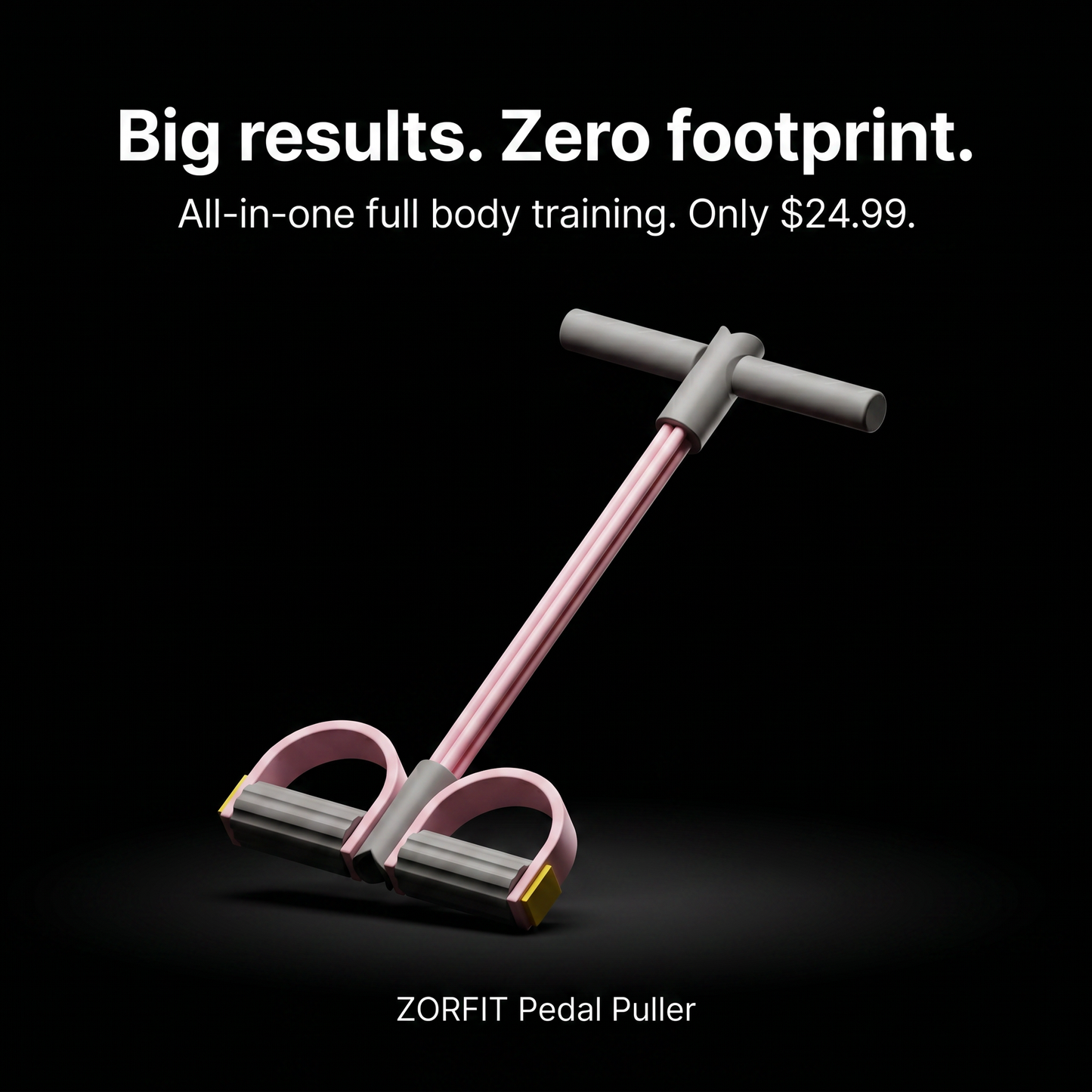 Zorfit™ 4-Tube Elastic Pedal Puller (Pink Gray)