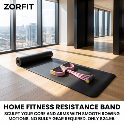 Zorfit™ 4-Tube Elastic Pedal Puller (Pink Gray)