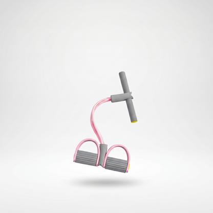 Zorfit™ 4-Tube Elastic Pedal Puller (Pink Gray)