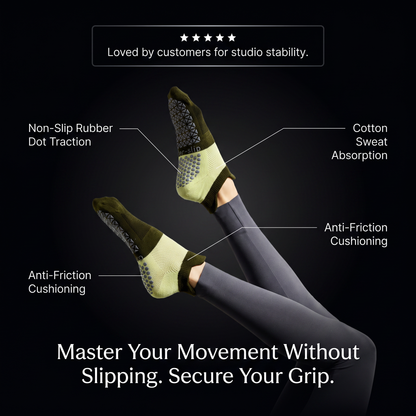 Zorfit™ Retro Double-Stripe Grip Socks