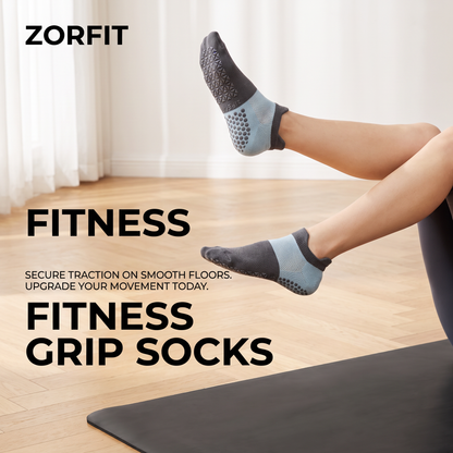 Zorfit™ Retro Double-Stripe Grip Socks