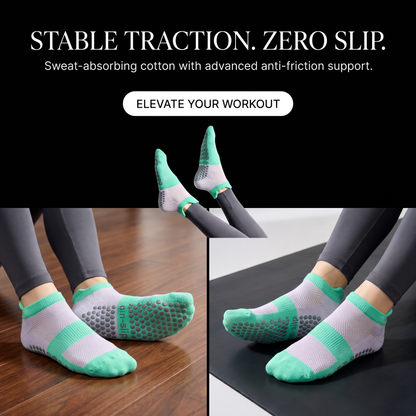 Zorfit™ Retro Double-Stripe Grip Socks