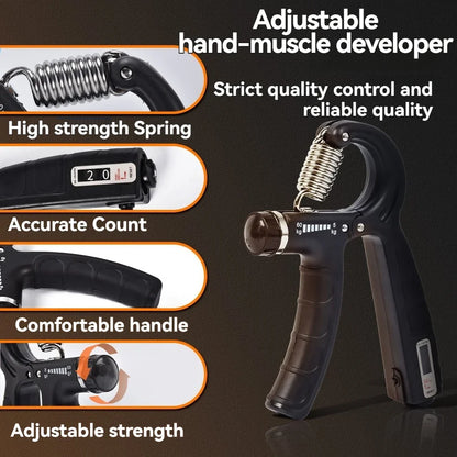 5-60kg Zorfit Adjustable Smart Counter Hand Gripper